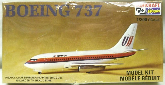 Hasegawa 1/200 Boeing 737 United Air Lines, 1156 plastic model kit